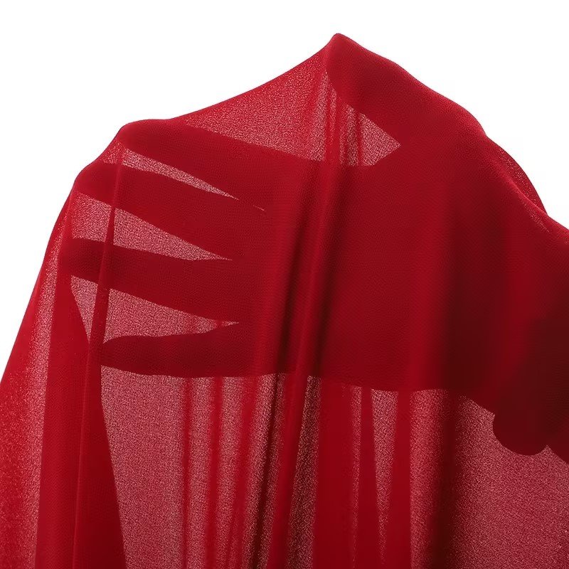 Dress Fabric - Red Chiffon