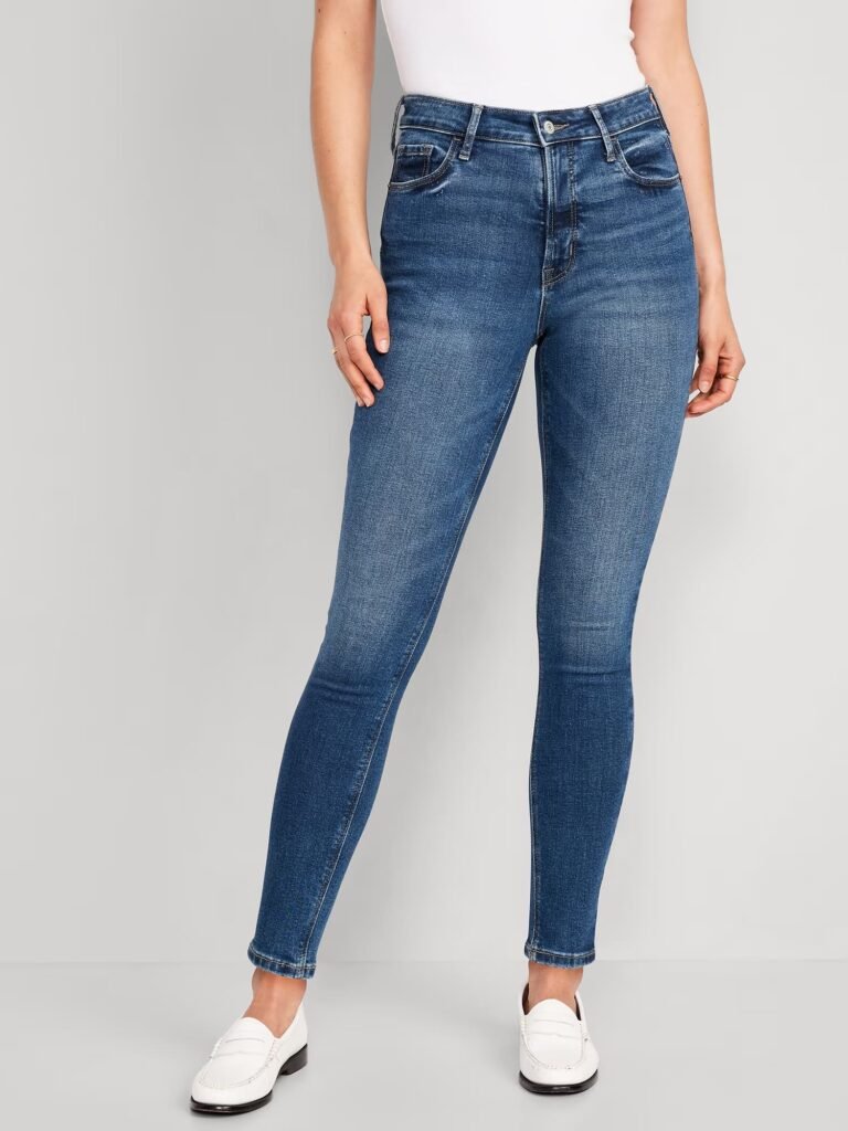 High-Waisted Super-Skinny Jeans