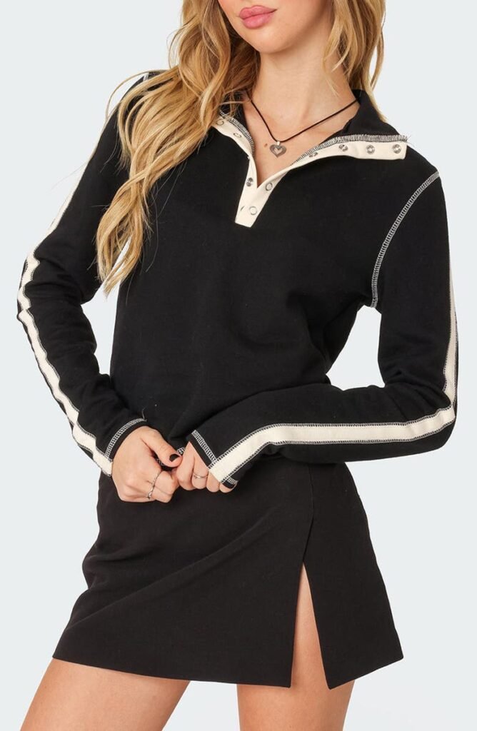 Contrast Stitch Sweatshirt