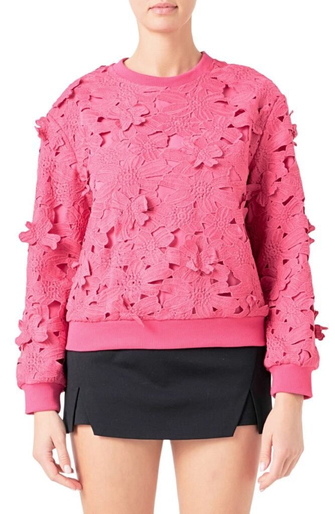 Lace Sweatshirt