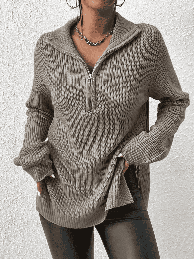 Split Hem Sweater